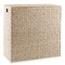 Casafield 2-Section Laundry Hamper with Removable Liner Bags, Woven Water Hyacinth Double Laundry Basket Sorter for Clothes and Towels